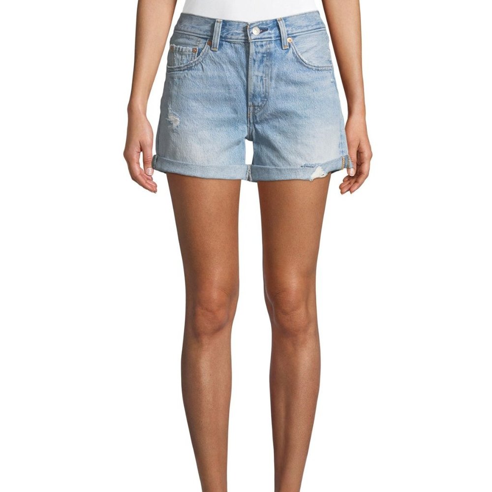 Levi's 501 shorts - North Beach Blues Wash Size 25